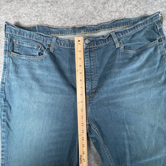 Levis 541 Athletic Fit Mens Jeans Size 50x30 Blue Denim Classic 5-Pocket Style - Picture 4 of 12